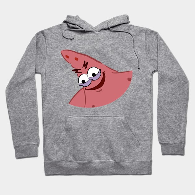 Evil Patrick Meme Hoodie by Barnyardy